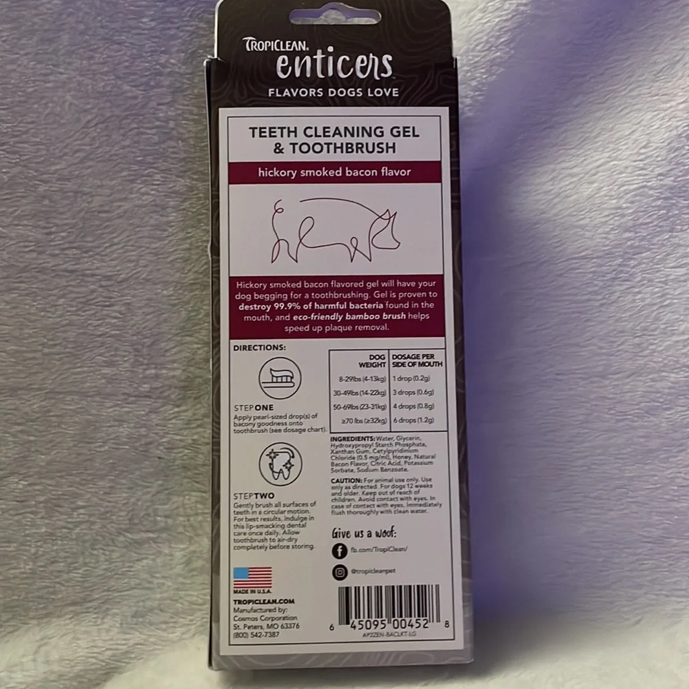 TropiClean Toothbrush and Gel For Dogs